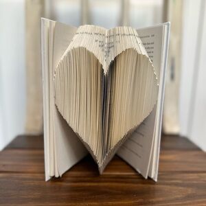 Heart-Shaped Book Art